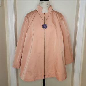 Lafayette NY Pink Crepe Spring Jacket